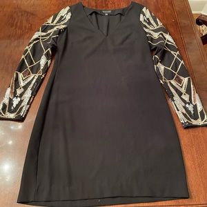 Spotlight Black Sequin Sleeve Dress - FR Size 36